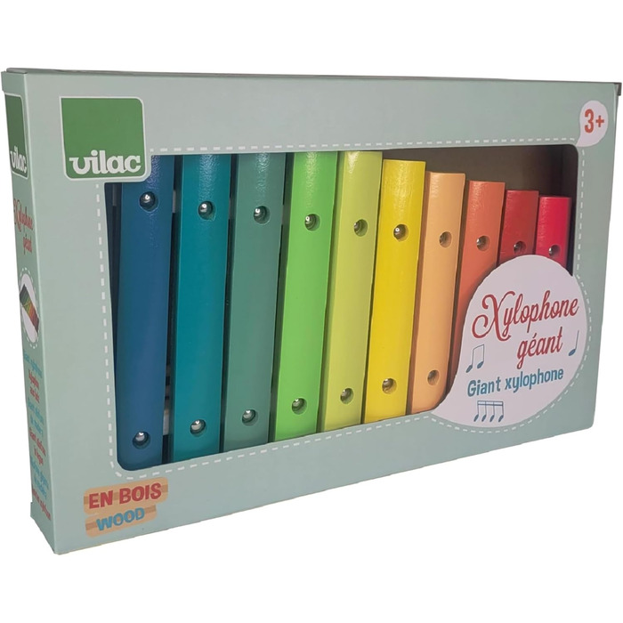 Ксилофон Vilac VIL8359 Rainbow Ксилофон сортова деревина, M