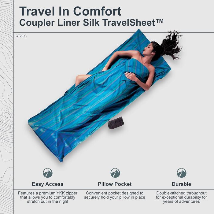 Кокон бавовняний travelsleepsystem TravelSheet зчеплення