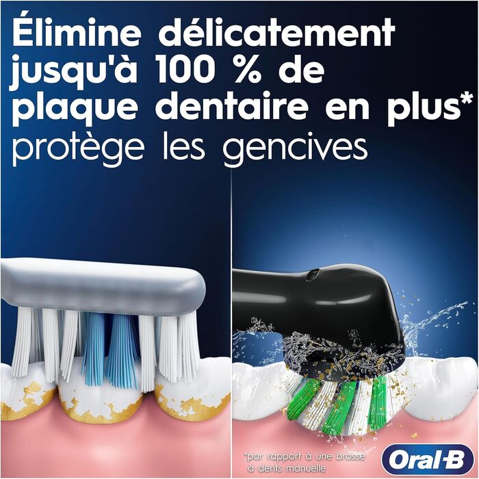 Електрична зубна щітка Oral-B Pro Series 1, 1 щітка, розробка Braun Black ука (1 упаковка)