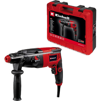 Перфоратор Einhell TC-RH 620 4F (620 Вт, пневматичний ударний механізм, частота обертання 5200 хв-1, сила удару 2,2 Дж, ударне свердління, свердління, довбання з фіксацією і без, SDS-Plus, вкл. транспортний кейс)