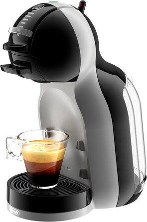 Капсульна кавоварка NESCAF De'Longhi EDG 155.BG Dolce Gusto Mini Me (для гарячих і холодних напоїв, тиск насоса 15 бар, резервуар для води 0,8 л) чорний / арктичний сірий