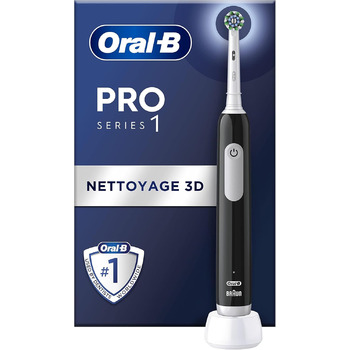 Електрична зубна щітка Oral-B Pro Series 1, 1 щітка, розробка Braun Black ука (1 упаковка)