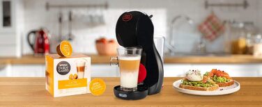 Капсульна машина De'Longhi Nescaf Dolce Gusto Piccolo XS EDG 210.B (для гарячих і холодних напоїв, тиск насоса 15 бар, ручне дозування води) чорний Чорний Одинарний