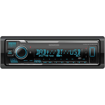 Автомагнітола Kenwood KMM-BT506DAB з системою гучного зв'язку DAB і Bluetooth (в комплекті з Storeo Alexa, USB, AUX-In, звуковим процесором, 4 x 50 Вт, var. Освітлення, антена DAB)