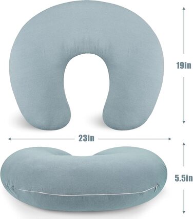 Наволочка SWESEN Nursing Pillow Cover for Baby Girls, Nursing Pillow Slipcover, щільно прилягає до дитячої подушки для годування, придатна для машинного прання та дихання, зелена, 2 шт.