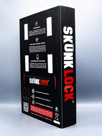 Велосипедний замок SKUNKLOCK V2, міцний, із захистом від крадіжки, хімічні речовини