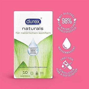 Презервативи Durex Naturals 3 x 10 шт. ука (30 упаковок)