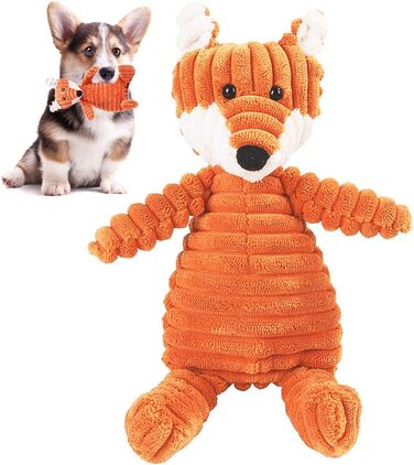 Іграшка Fox Dog Toy Squeaky Plush для маленьких собак, іграшки для цуценят, плюшеві іграшки для маленьких великих собак