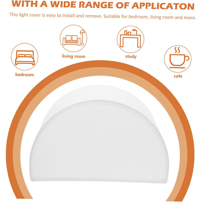 Півколо Спеціальна форма Тканинний світловий чохол Малий світловий чохол Ретро лампа Чашка Захист чохла лампи Канделябр абажур малий світлий абажур