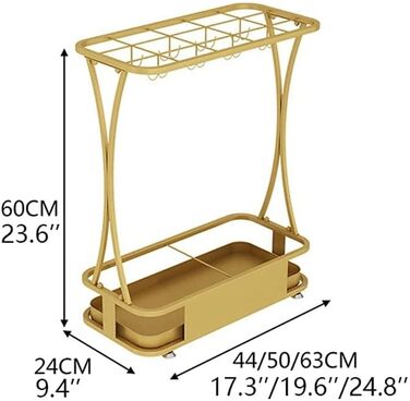 Тримач для парасольки MaGiLL, підставка для парасольки, скандинавське залізо, проста підставка для парасольки, вестибюль готелю, відро для парасольки, двері вітальні, бочка для парасольки, підвісний тримач для парасольки або 44 * 24 * 60 см