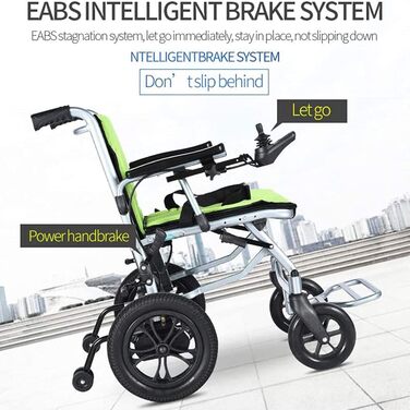 Легкі інвалідні візки Електричні інвалідні візки мають дві функції керування легке електричне електричне крісло колісне, складне компактне крісло для допомоги мобільності, одне компактне, зелене