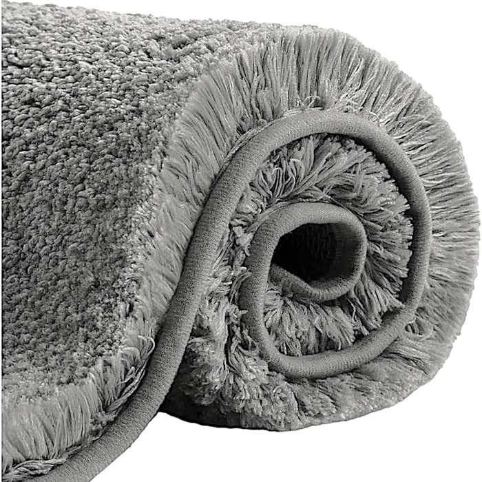 Сірий 50x80 см - Килимок для ванної преміум-класу Нековзний килимок для ванної кімнати водопоглинаючий килимок для ванної - Килимок для ванної з м'якими мікроволокнами - Килимок для душу нековзний 50x80 см Сірий