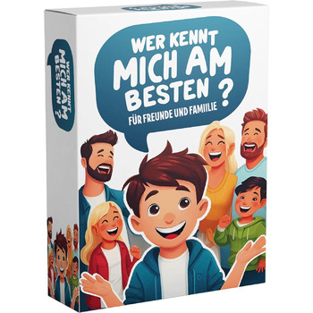Хто знає мене найкраще - Весела гра для всієї родини та друзів Із захопливими завданнями та запитаннями Сімейна гра, карткова гра, настільна гра Для батьків, дітей та друзів