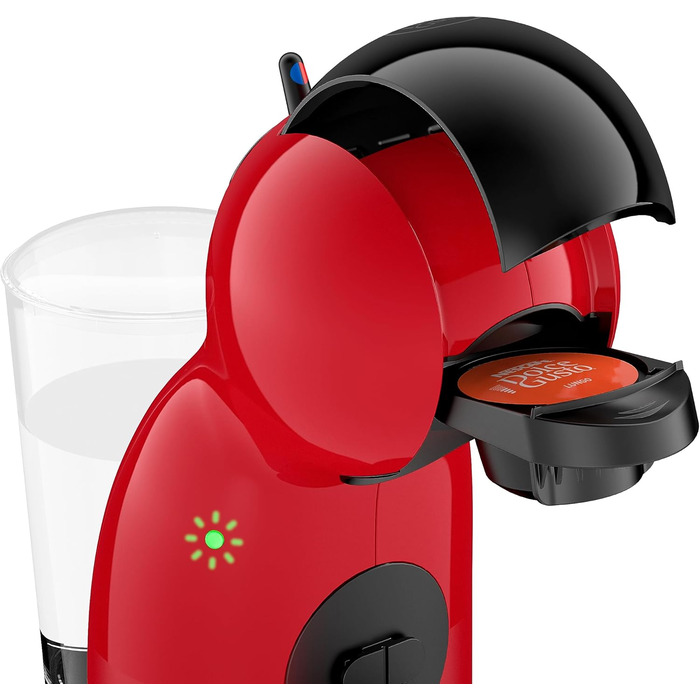 Кавова капсульна машина Krups KP1A35 Nescaf Dolce Gusto Piccolo XS 15 бар ультракомпактний Еспресо високого тиску Понад 30 кавових творінь Автоматичне вимкнення Червоний/Чорний Червоний і чорний