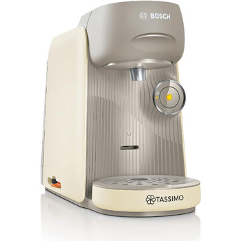 Капсульна машина Bosch Tassimo Finesse TAS16B7 кавоварка by, 70 напоїв, більш насичена кава одним натисканням кнопки, автоматичне вимкнення, ідеально дозована, компактна, 1400 Вт, вершки