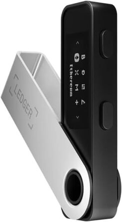 Апаратний гаманець Ledger Nano S Plus (матовий чорний) для захисту криптовалют, NFT і токенів