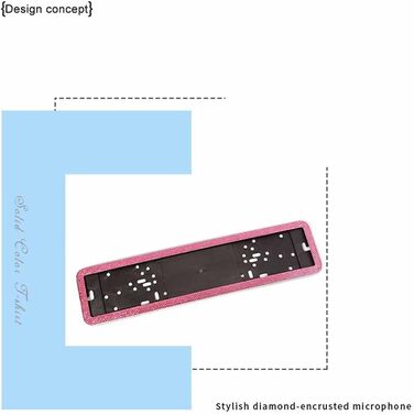 Тримач автомобільного номерного знака, Автомобільний тримач номерного знака Asudaro з нержавіючої сталі Алмазний тримач номерного знака ЄС Тримач номерного знака зі стразами Тримач автомобільного номерного знака, чорний чорний одного розміру