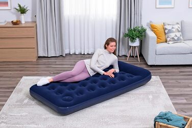 Надувне ліжко Bestway Blue Horizon Step з внутрішнім ножним насосом Single XL/Lo 188 x 99 x 28 см