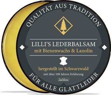 Крем для взуття Lillis Leather Care Leather Balm в наборі з щіткою для взуття  безбарвний