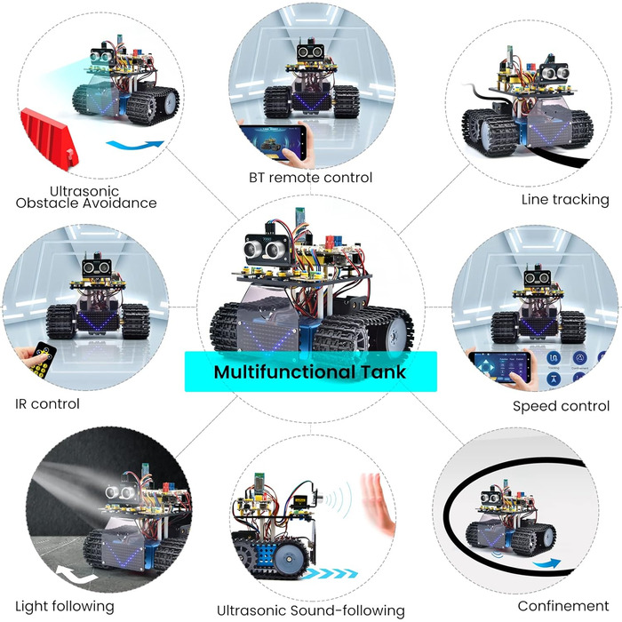 Сумісний із Arduino IDE, електронний програмований STEM Robot DIY Kit, Навчіться кодувати за допомогою Scratch/Arduino для дорослих підлітків