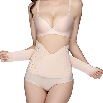 KuKiMa Postpartum Belly Belt Postpartum Support Belly Body Shaper High Elastic Support Corset Tummy Control Recovery Postpartal Corset for Women After Care, Beige, KuKiMa Postpartum Belly Belt Postpartum Support Belly Body Shaper High Elastic Support Cors