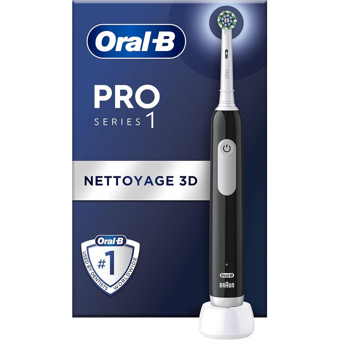 Електрична зубна щітка Oral-B Pro Series 1, 1 щітка, розробка Braun Black ука (1 упаковка)