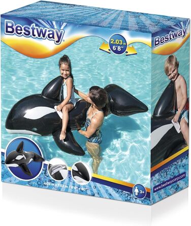 Плаваюча тварина Bestway, Jumbo Whale XL, 203 x 102 см