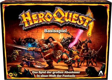 Базова гра Avalon Hill HeroQuest, пригодницька гра в стилі фентезі з мініатюрами, від 14 років, для 2 - 5 гравців Одна базова гра