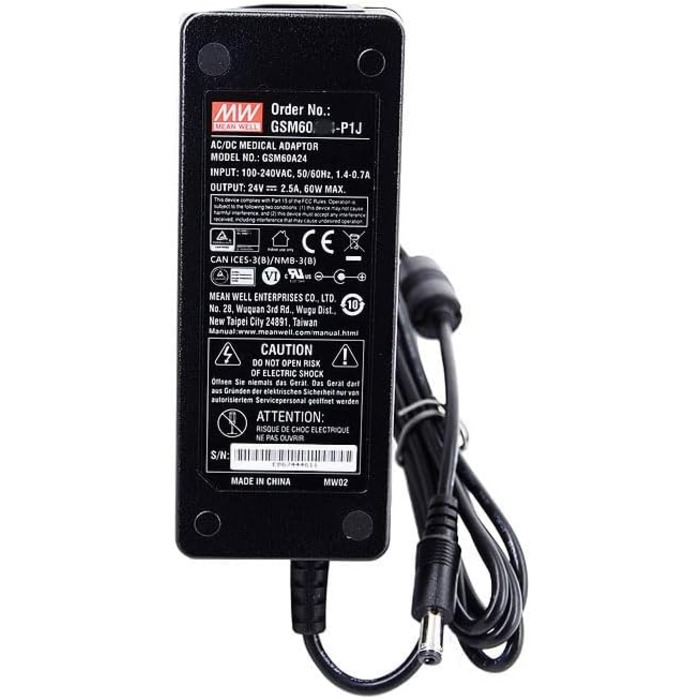 Адаптер живлення MEAN WELL GSM, 60 Вт 6 А (GSM60A12-P1J)