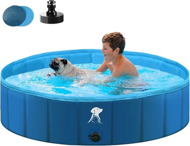 160 * 30CM Dog Bath Bath Stable Swimming Pool Pet Baby Swimming Pool Non-Slip Portable Blue, 160 * 30CM Dog Bath Bath Stable Swimming Pool Pet Baby Swimming Pool Non-Slip Portable Blue