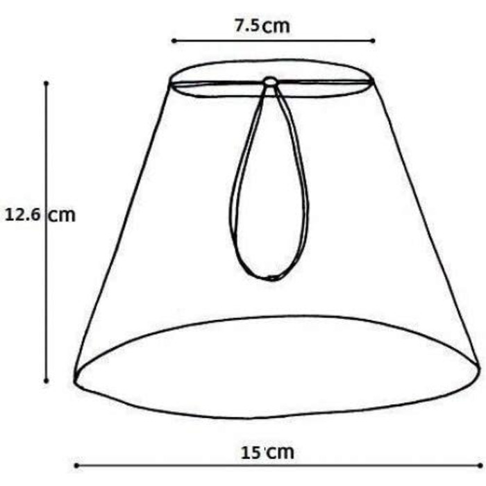 Абажури ONEPRE Small Candle Clip 6 шт. , ручна робота, форма свічки, бежева тканина в лляному стилі, декоративний абажур ручної роботи ручної роботи