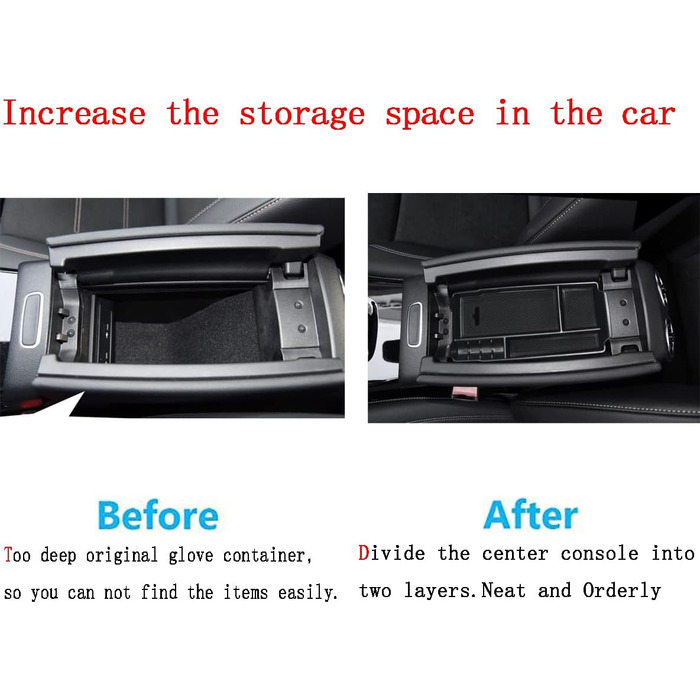Органайзер для вторинного ящика для зберігання Центральна консоль для підлокітника A-Class W177 V177 2018-2024 / B-Class W247 2019-2024 / GLA H247 SUV 2020-2024 / CLA C118 2020-2024/ GLB 2020-2024 / EQA EQB 2022 - 2024