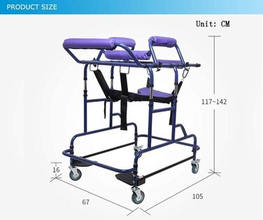 Допоміжний засіб для ходьби для людей похилого віку, багатофункціональна підставка для ходьби для тренування нижніх кінцівок, регульована висота та ширина, допоміжний засіб для ходьби для дорослих з інсультом, геміплегією, суглобом N