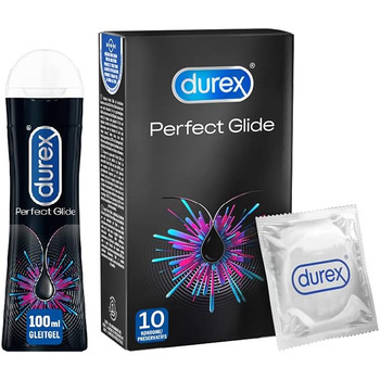 Презервативи Durex Perfect Glide 10 гель-мастило Durex Perfect Glide 100 мл - Durex Try Mix