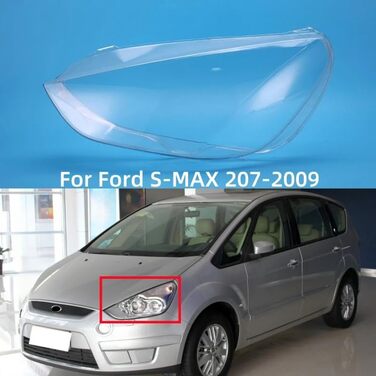 Для Ford S-MAX 2007 2008 2009 Автомобільні аксесуари Прозорий ПК Фара Лінза ліва і права