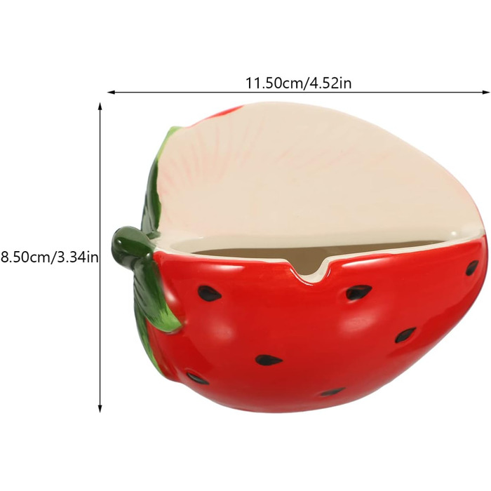 Керамічна попільничка Настільна попільничка Попільничка для сигар Настільна декоративна попільничка Полунична статуя Фруктова попільничка Подарунок на день народження Всередині тата