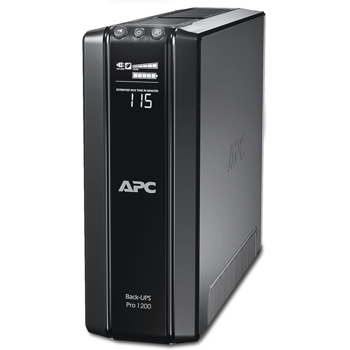 Резервний ДБЖ APC by Schneider Electric PRO UPS 900 ВА потужністю 900 ВА - BR900G-GR - в т.ч. страхування захисту пристрою вартістю 150 000 євро (5 функцій енергозбереження, багатофункціональний дисплей) (живлення 1200 ВА, виходи Schuko, одинарний)