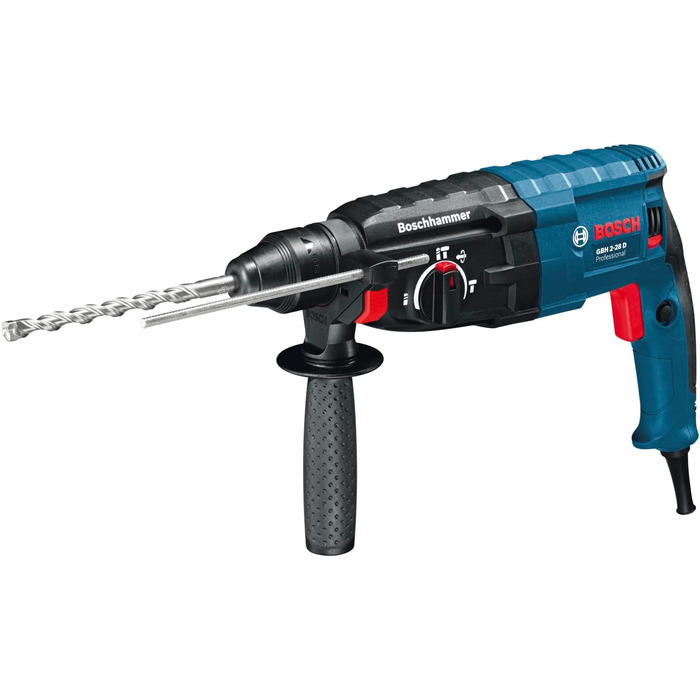 Перфоратор Bosch Professional GBH 2-28 F (у комплекті з додатковою ручкою, обмежувачем глибини 210 мм, машинною шкуркою, вставкою L-BOXX, L-BOXX) GBH 2-28 у кейсі