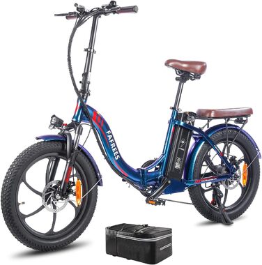 Складний велосипед 20 дюймів, Ebike чоловіки жінки 36V 18Ah дальність дії акумулятора 70-150 км, електричний велосипед 250W fatbike, міський електронний велосипед 25 км / год для дорослих, навантаження на педальний електронний велосипед 150Kg кольоровий с