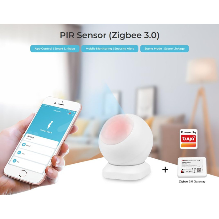 Диммер Milight Miboxer Zigbee3.0, контролер одноколірної світлодіодної стрічки, 12 В/24 В, сумісний із додатком Zigbee Storeo Echo / голосовим керуванням, (Pir1-zb)