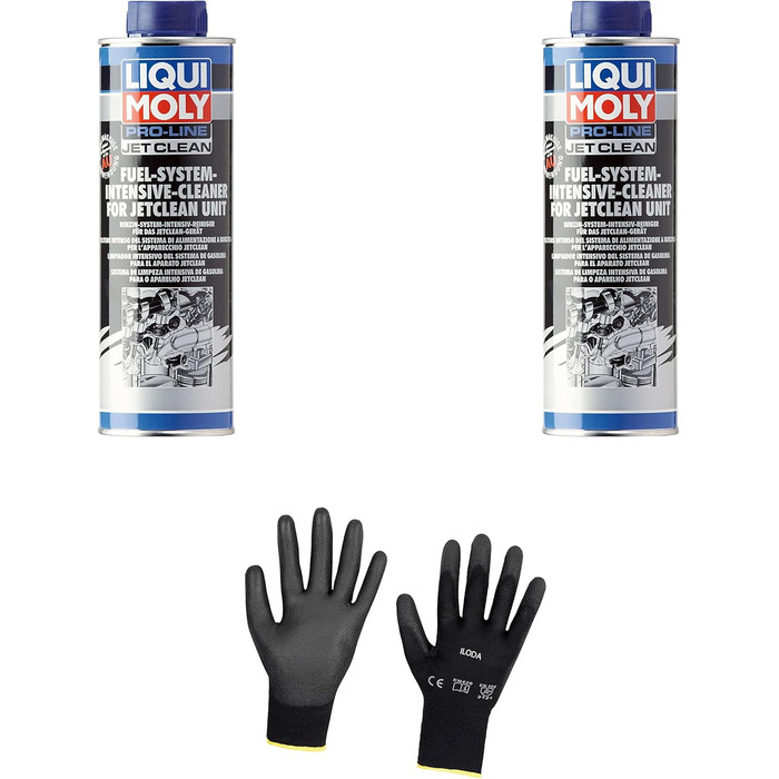 Захисні рукавички Iloda 2xOriginal Liqui Moly 500 мл Pro-Line JetClean Petrol System Cleaner Cleaner