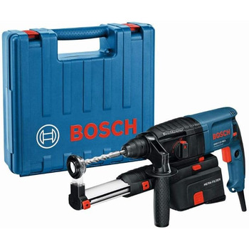 Перфоратор Bosch Professional GBH 2-23 REA (710 Вт, 2,3 Дж, SDS plus, макс. свердління 32 мм, вбудований відсмоктувач, вкл. додаткову ручку, 5 ущільнювальних кілець, перфоратор, кейс) Solo