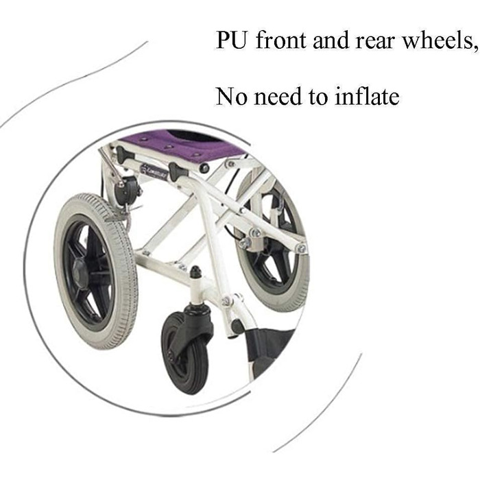 Інвалідні крісла Складне крісло колісне Легке розбірне крісло для догляду за хворими Портативний візок Туристичний скутер