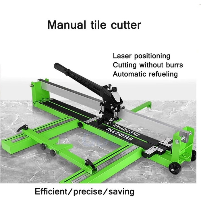 Ручний плиткоріз WLLKIY Ручний плиткоріз, інфрачервоний лазерний позиціонуючий плиткоріз, штовхач, професійний ручний інструмент для різання порцеляни та кераміки (900 мм)