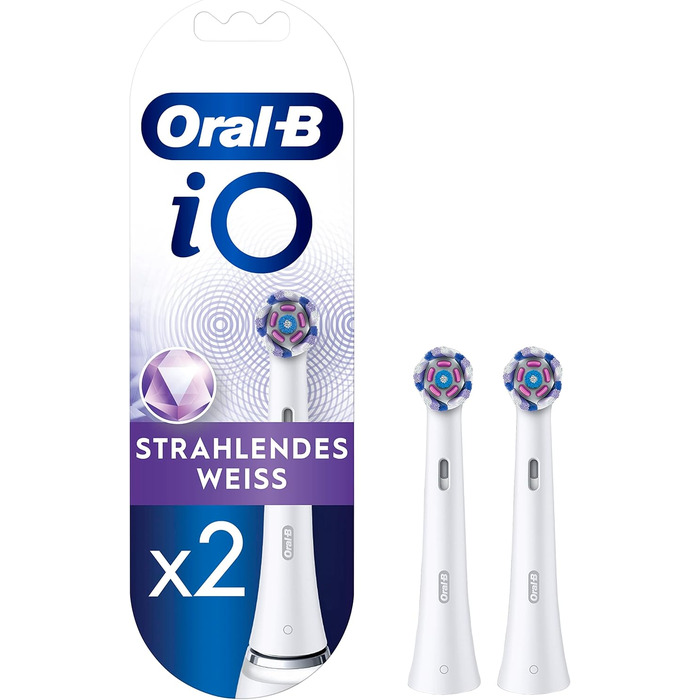 Електрична зубна щітка Oral-B iO Series 10 Plus Edition та електричні щітки iO Radiant White для електричної зубної щітки, 2 шт. и