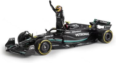 З фігуркою пілота висотою приблизно 8 см 2023 Formula 1 F1 - Масштаб 1/24 22см модель автомобіля DieCast BBurago 18-28037-44, 1 MERCEDES W14E Performance