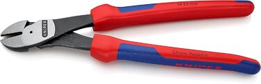 Діагональні кусачки Knipex Kraft чорні атраментовані, з багатокомпонентними ручками 250 мм 74 22 250