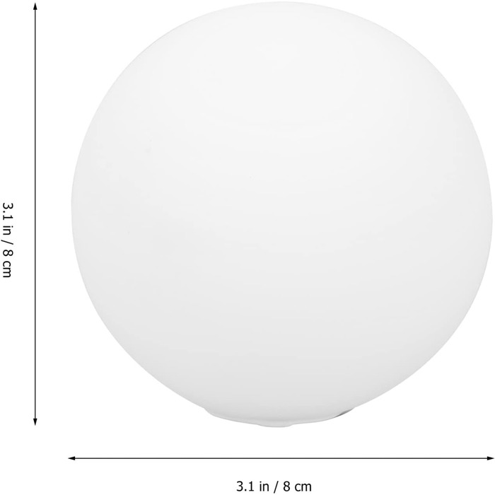 Заміна скляного абажура Скляна лампа Скляна сфера 8 см Заміна зовнішнього світильника Плафон Підвісний світильник Абажур Настільна лампа Настінний світильник Торшер Вітальня Балкон Патіо Прикраса саду