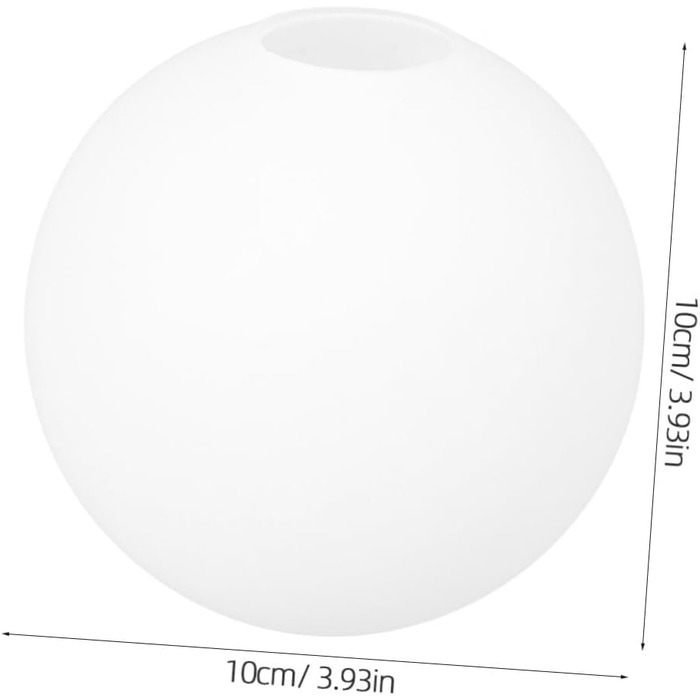 Матовий білий скляний кульковий абажур Заміна 3 см отвір Матове скло Кругла куля Кришка лампи Люстра Стельовий світильник Кульовий абажур для підвісного настінного світильника
