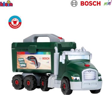 Ігровий набір гвинтової вантажівки Bosch з Ixolino I Будівельна іграшка з інструментами, навантажувачем і краном I Розміри 70 см х 13,83 см х 22,25 см I Іграшка для дітей віком від 3 років і старше Одинарна, 8640